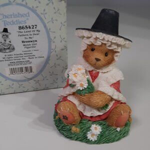 Cherished Teddies 865427 Bronwyn The Land Of My Fathers Is Dear To Me Welsh Girl